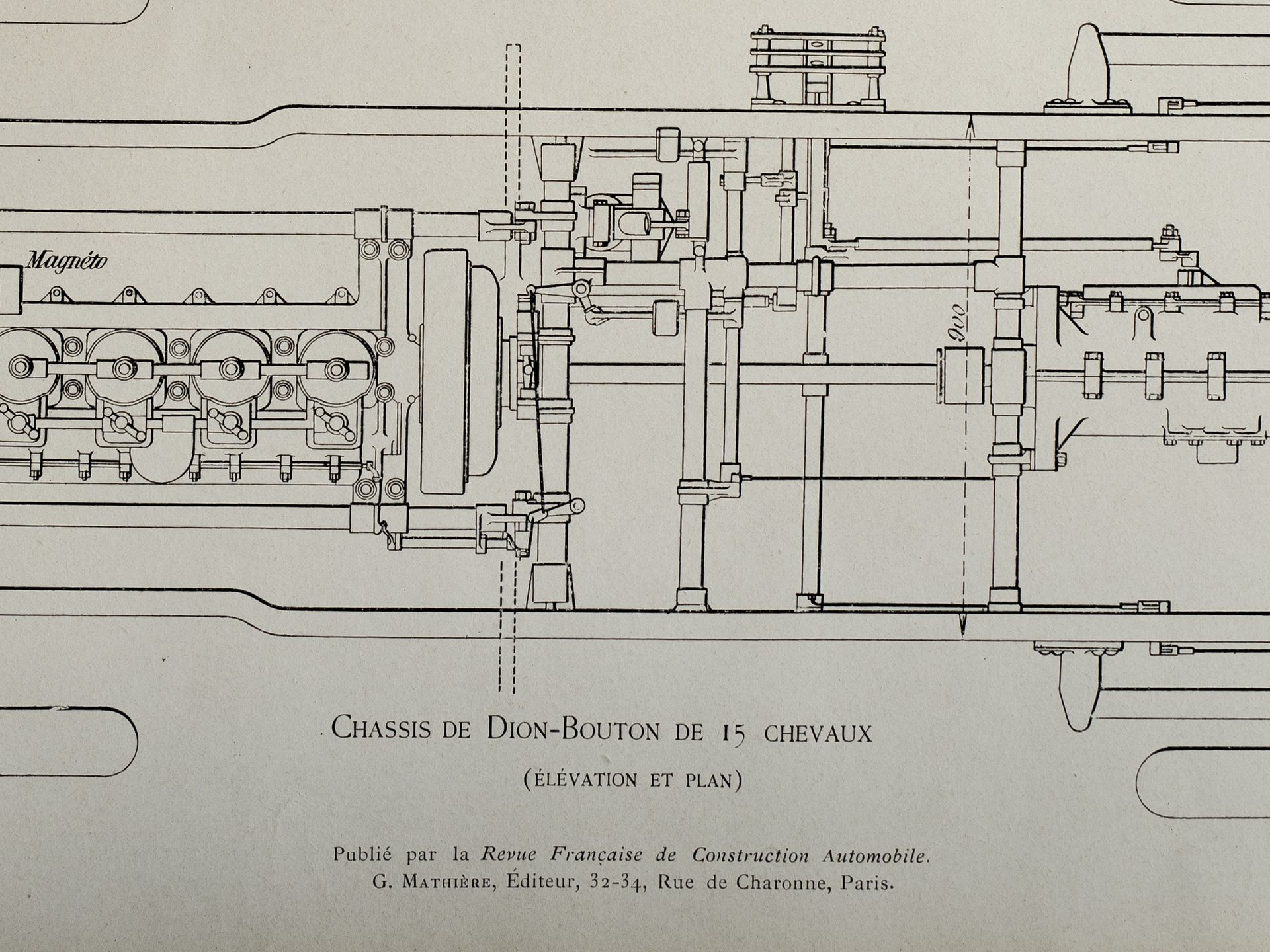 „Chassis de Dion-Bouton de 15 Chevaux“, Aus G. Mathière - Bild 2 aus 2