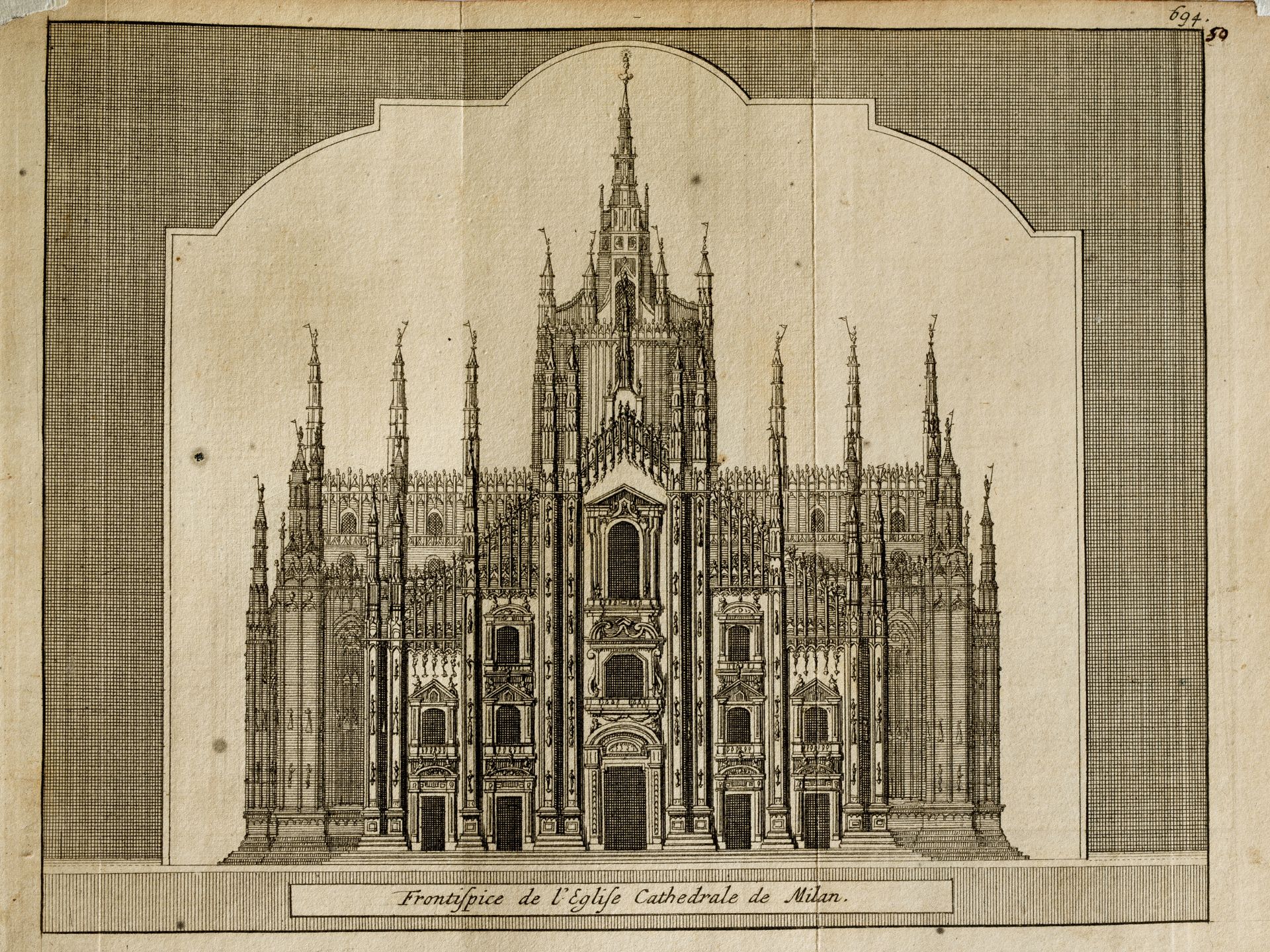 "Frontispice de l'Eglise Cathedrale de Milan", From: Alexandre de Rogissart
