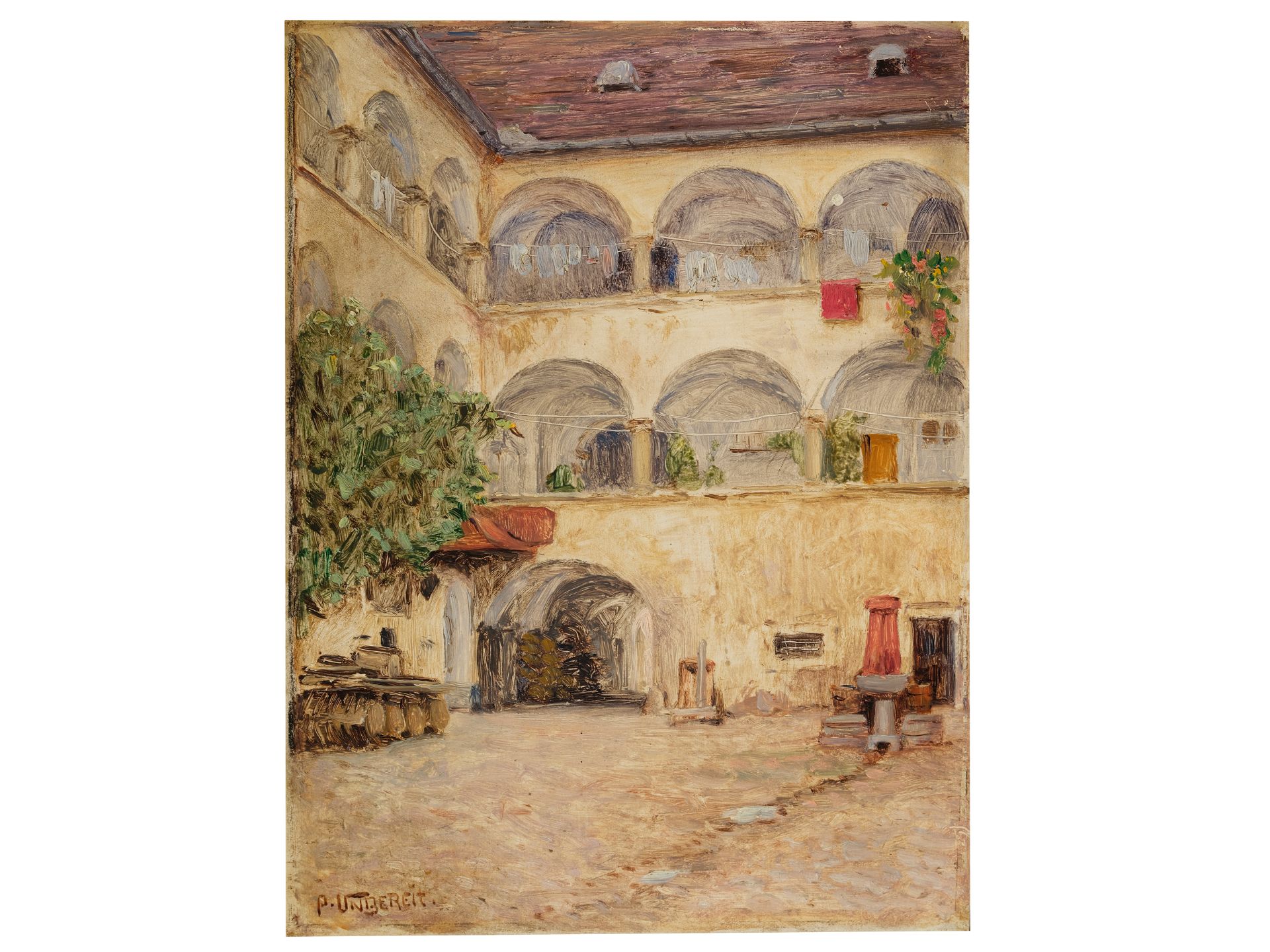 Paul Unbereit, Berlin 1884 - 1937 Vienna, Theisenhofer Hof in Weißenkirchen