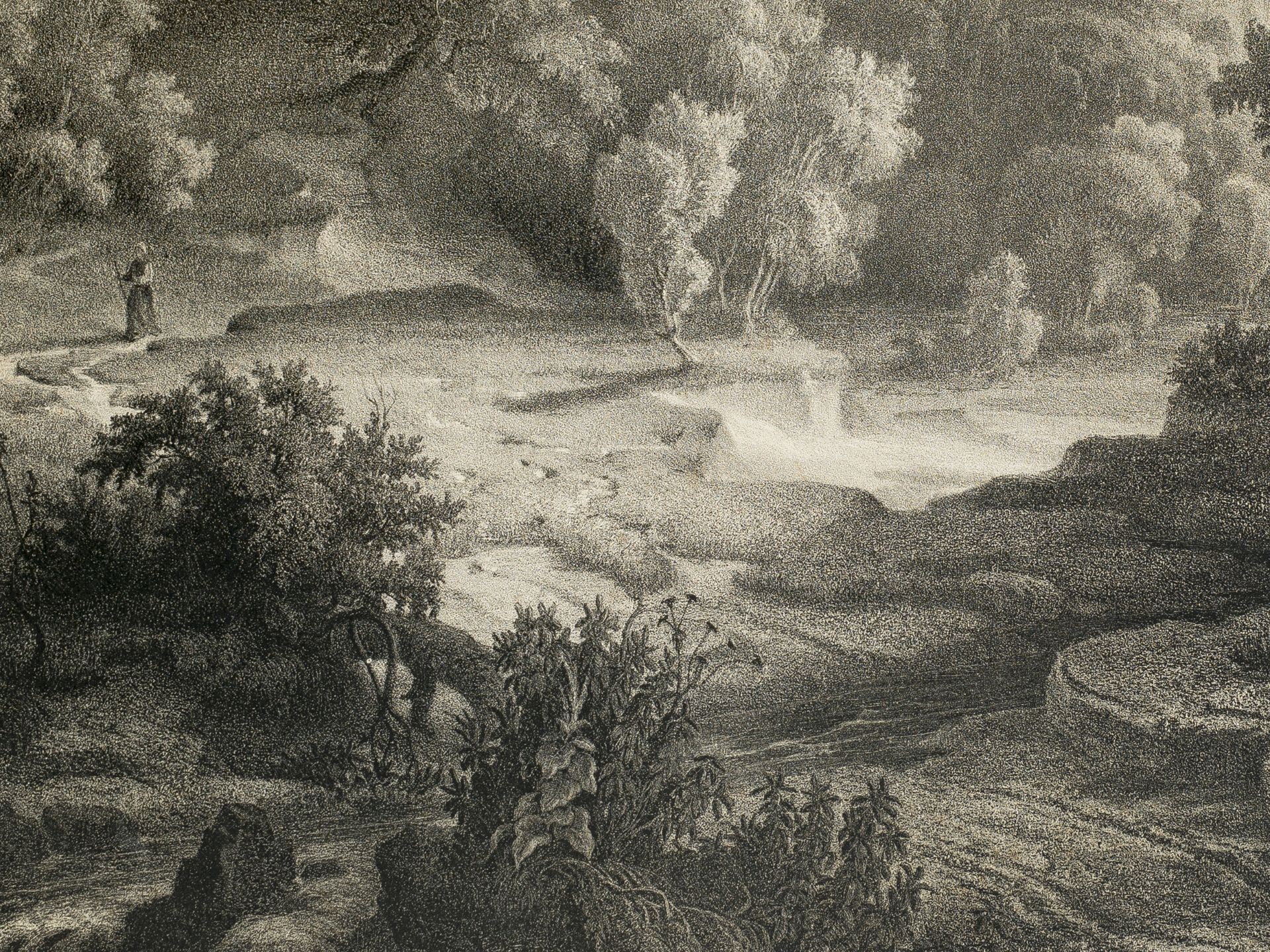 „Ideale Landschaft“, Wiener Künstler Album, 1858 - Bild 2 aus 3