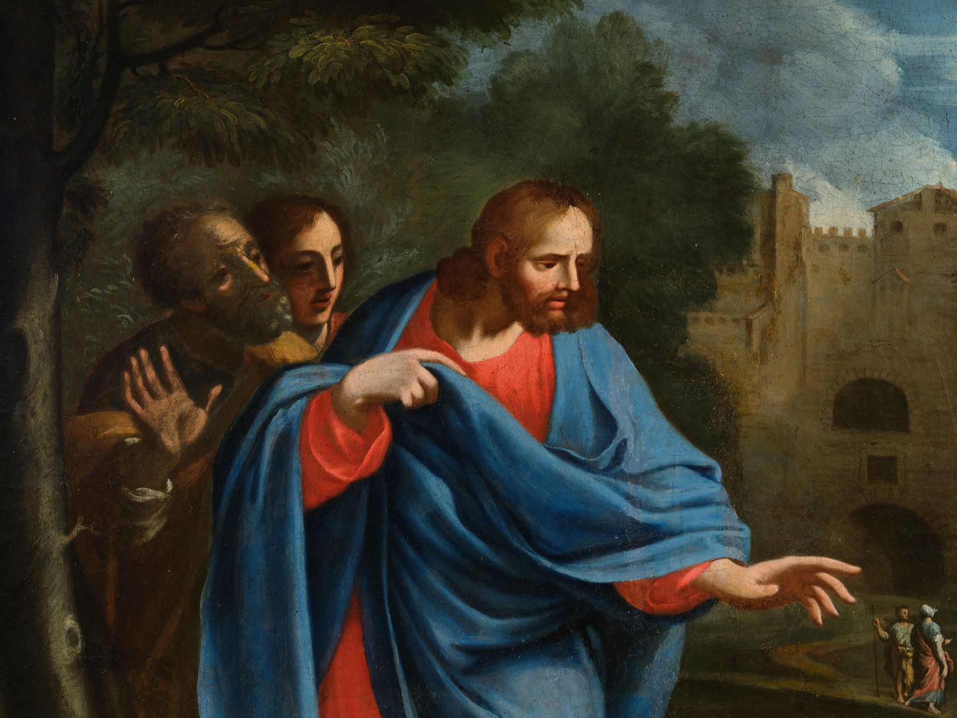 Jesus trifft die kanaanäische Frau, Italienische Schule, 17./18. Jahrhundert - Bild 3 aus 6