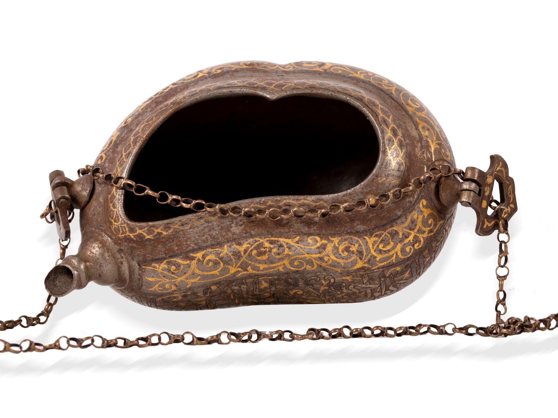 Begging bowl (Kashkul) , Persian/Ottoman, 18./19. Century - Image 4 of 4