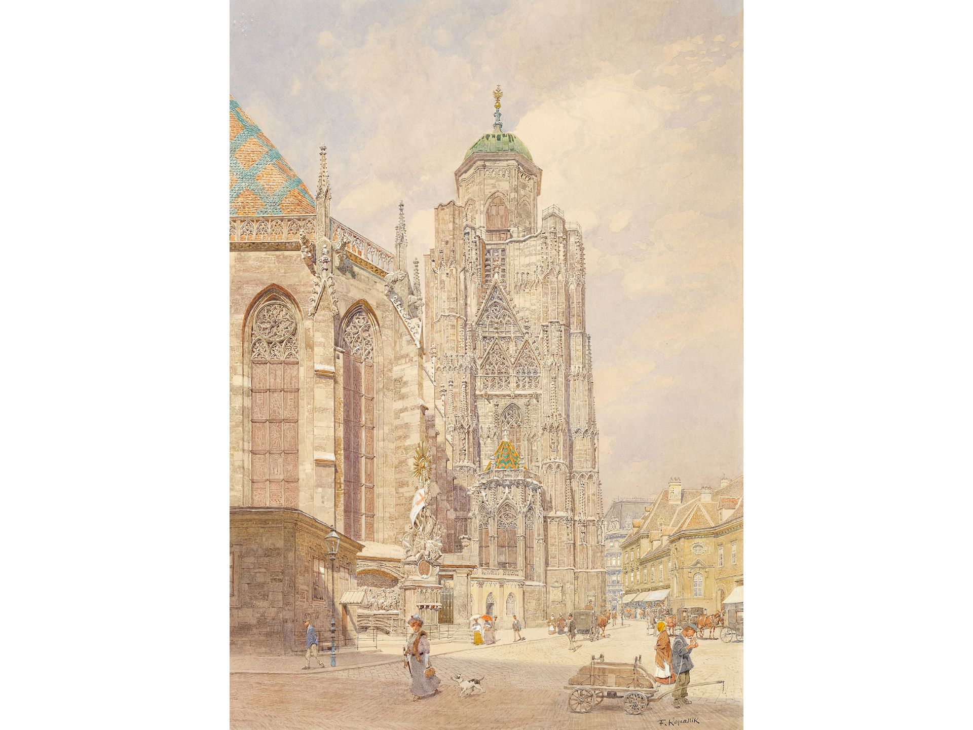 Franz Kopallik, Wien 1860 – 1931 Wien, Nordturm des Stephansdomes