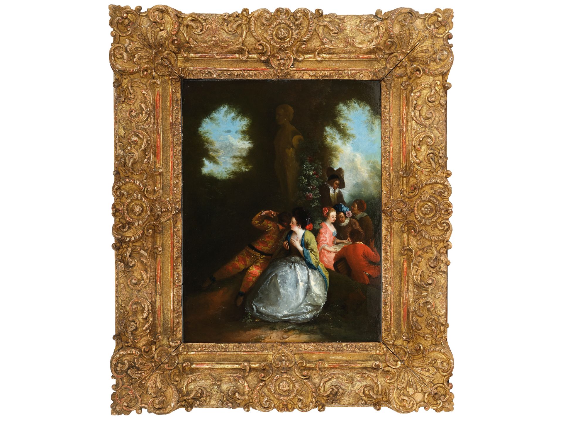 Nicolas Lancret, Paris 1690 – 1743 Paris, Umkreis, Nach Jean-Antoine Watteau - Bild 2 aus 6