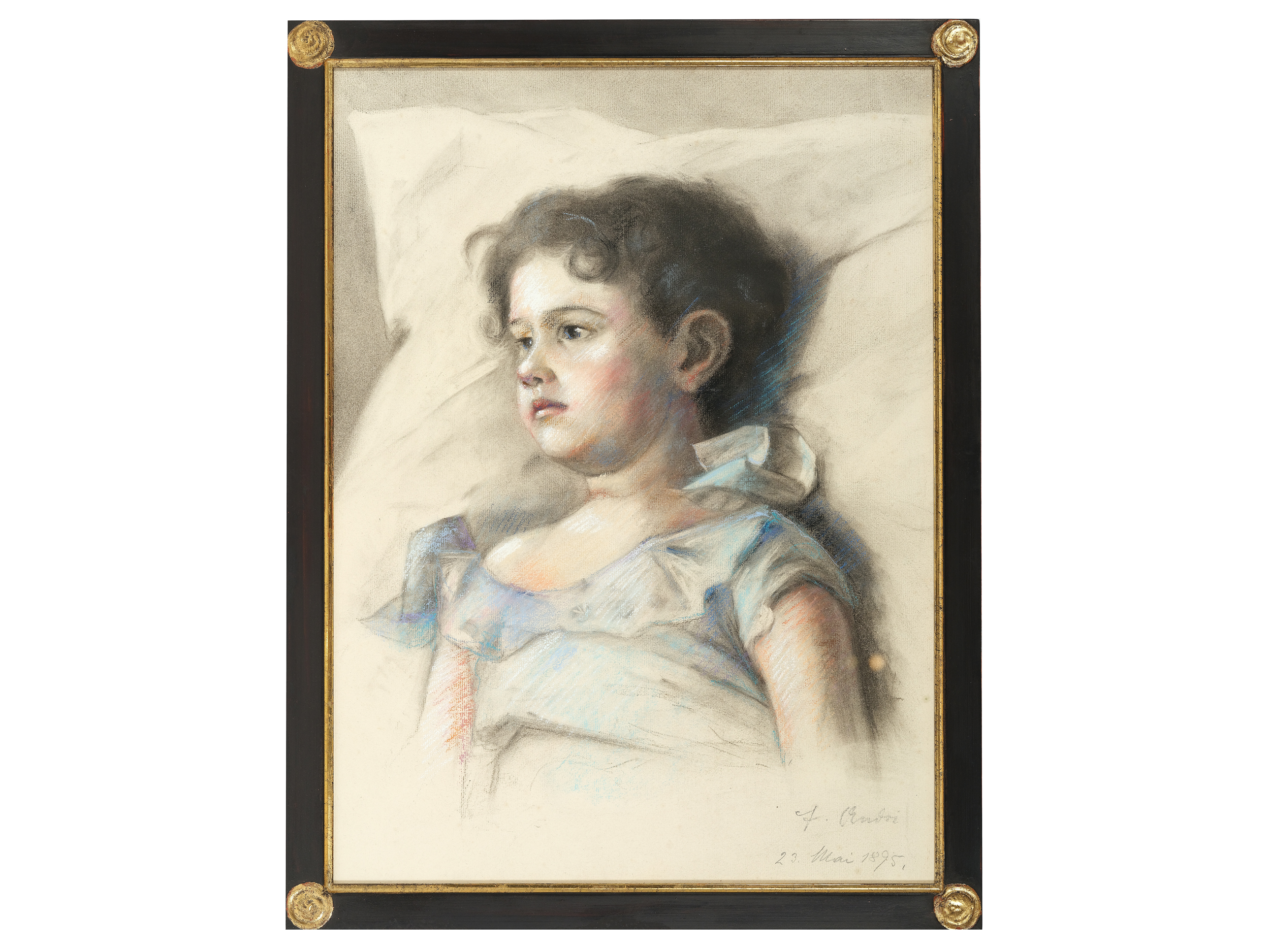 Ferdinand Andri, Waidhofen an der Ybbs 1871 - 1956 Vienna, Portrait of a girl - Image 2 of 4