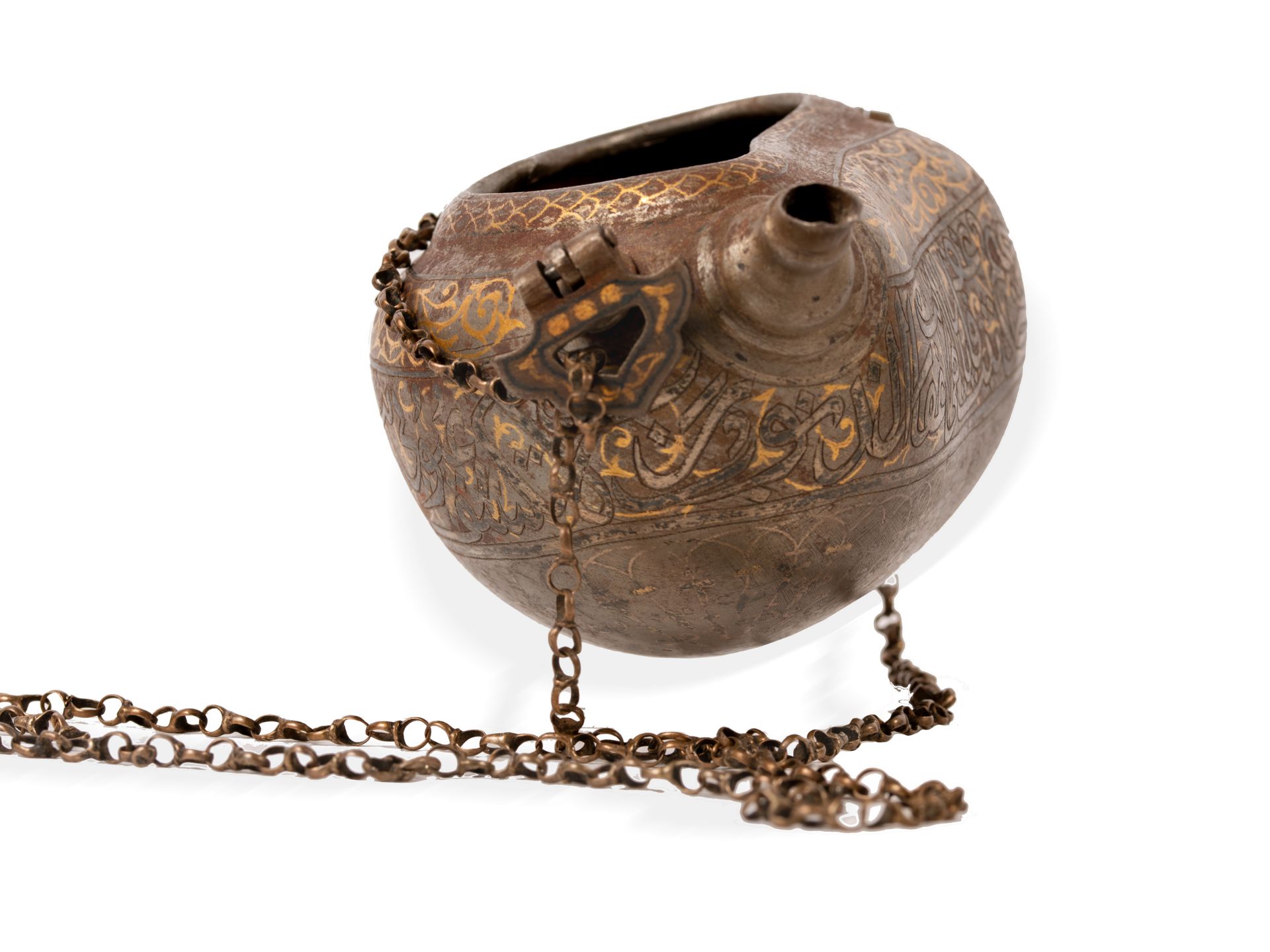 Begging bowl (Kashkul) , Persian/Ottoman, 18./19. Century - Image 2 of 4