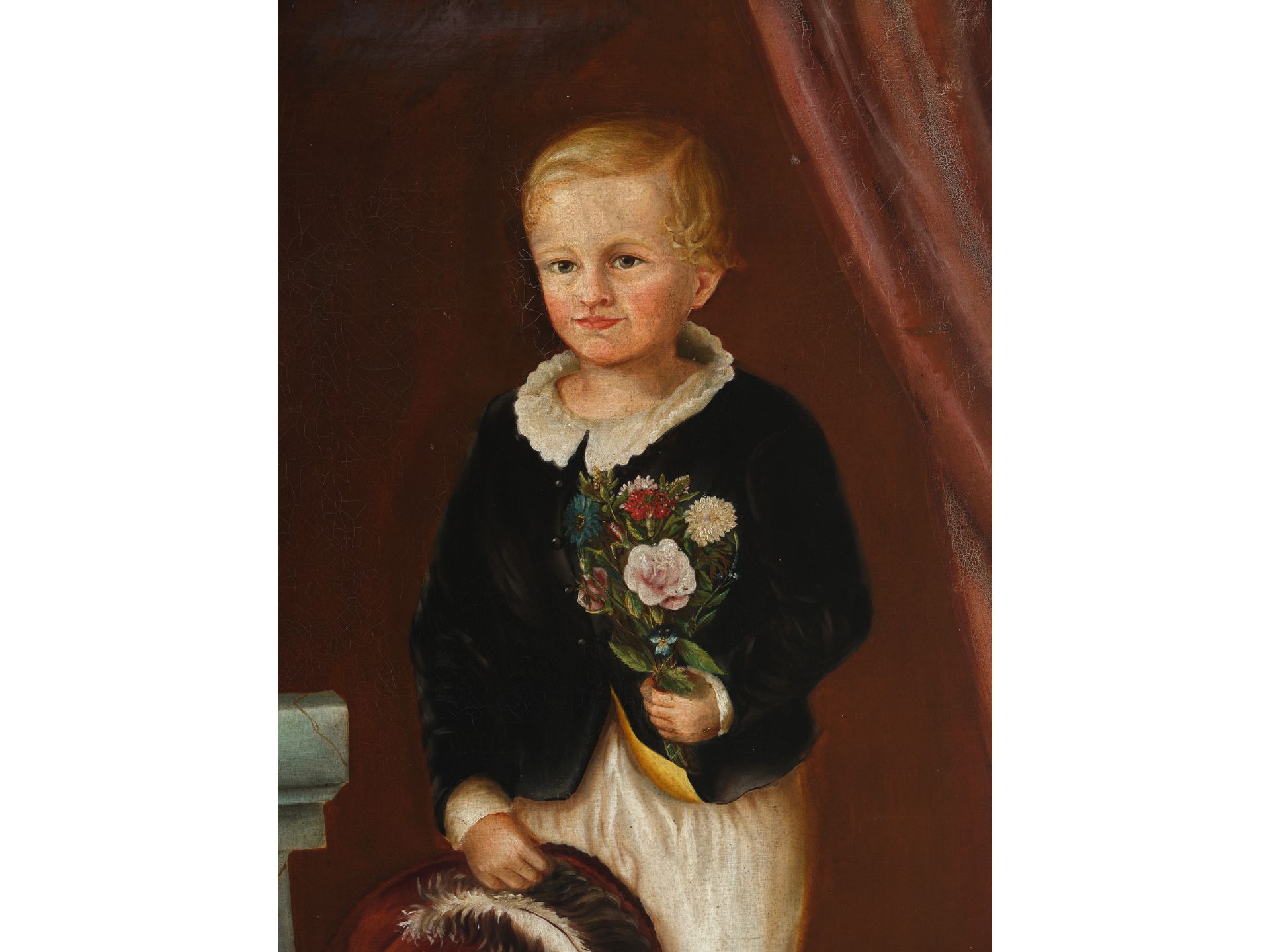 Boy's portrait, South German, 1st half of 19th century - Image 3 of 6