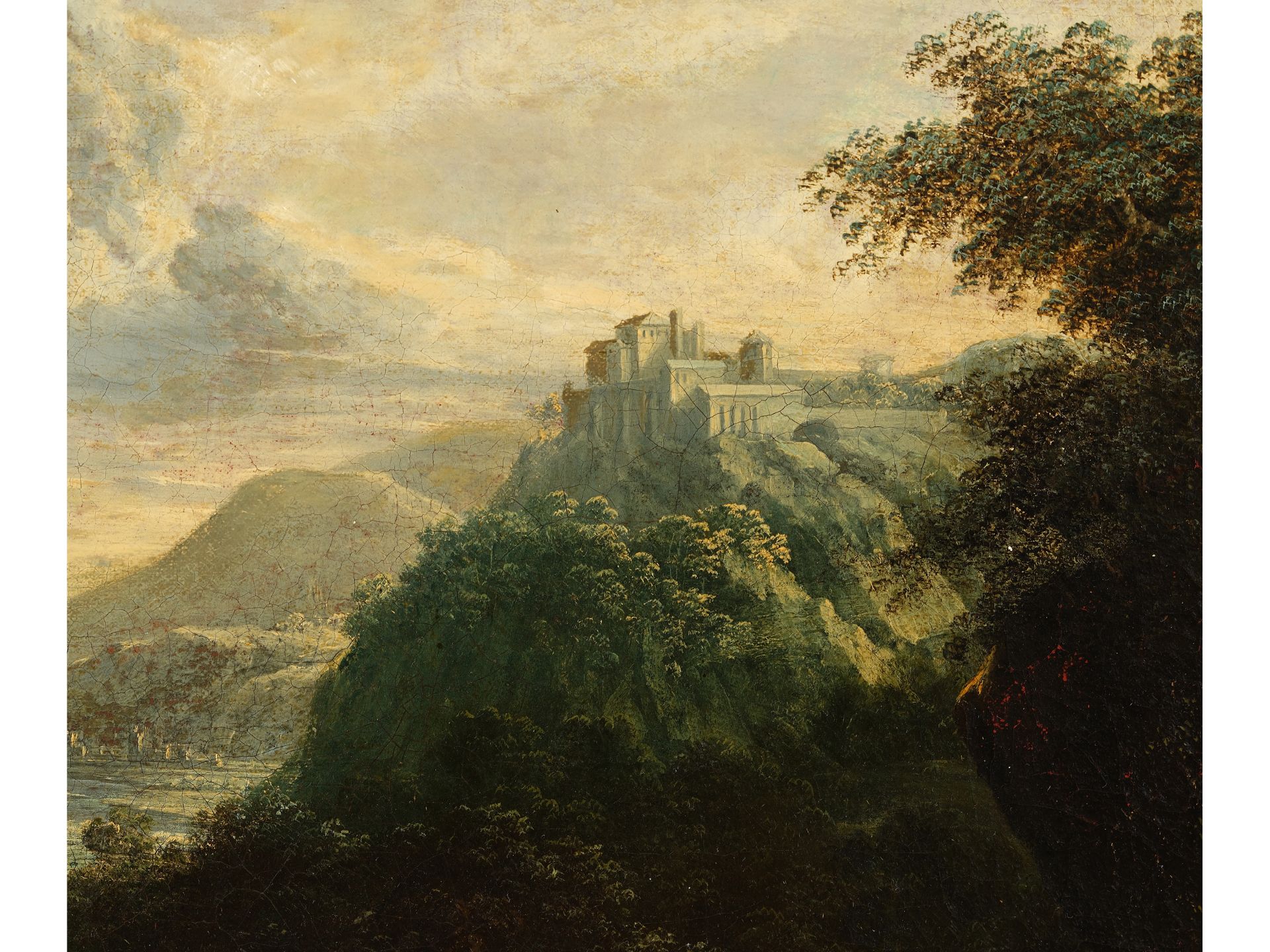 Christian Hilfgott Brand, Frankfurt 1694 – 1756 Wien, Ideale Landschaft - Bild 3 aus 7