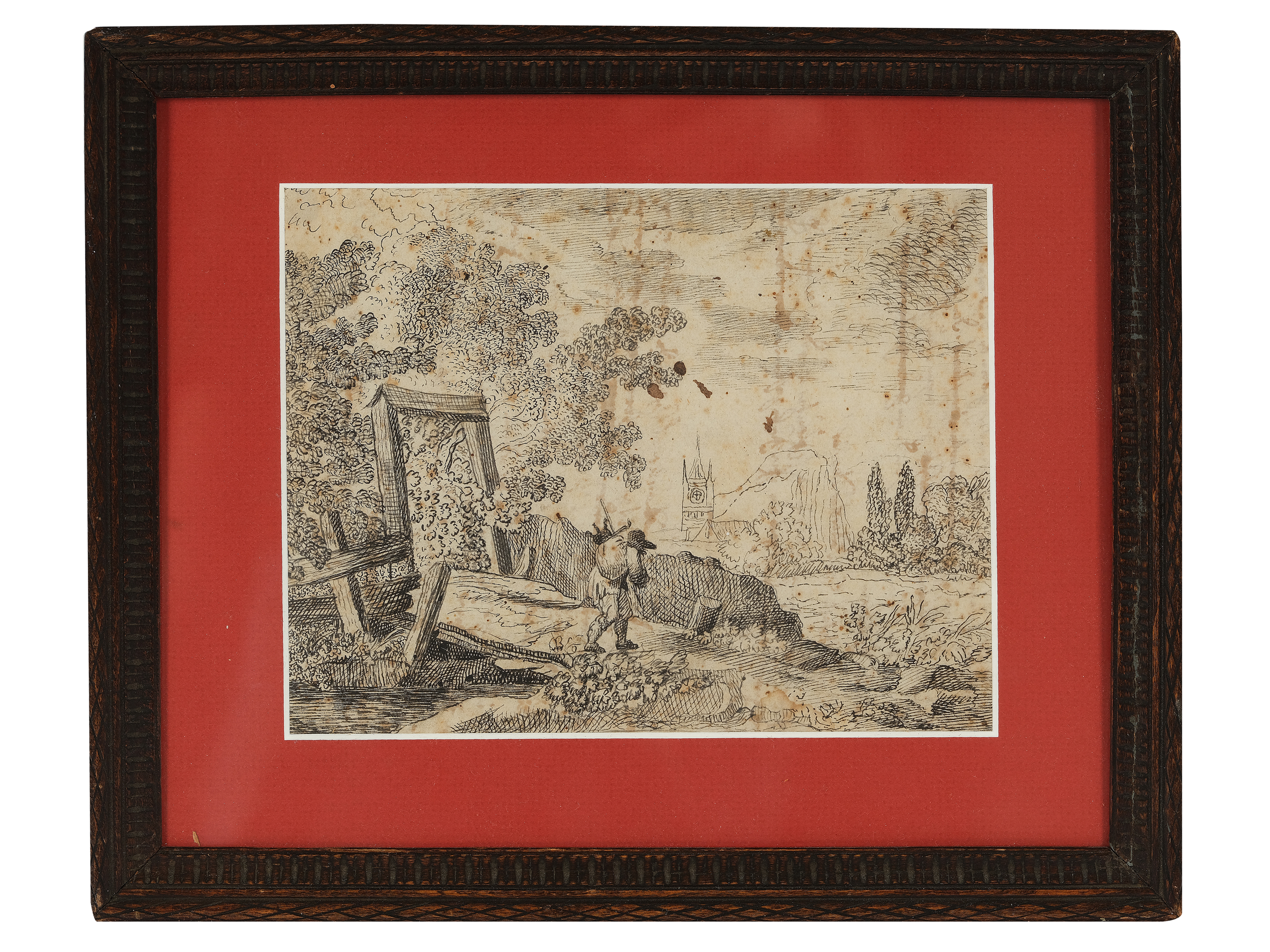 Flemish Master, Landscape, Beginning of 17th century - Image 2 of 3