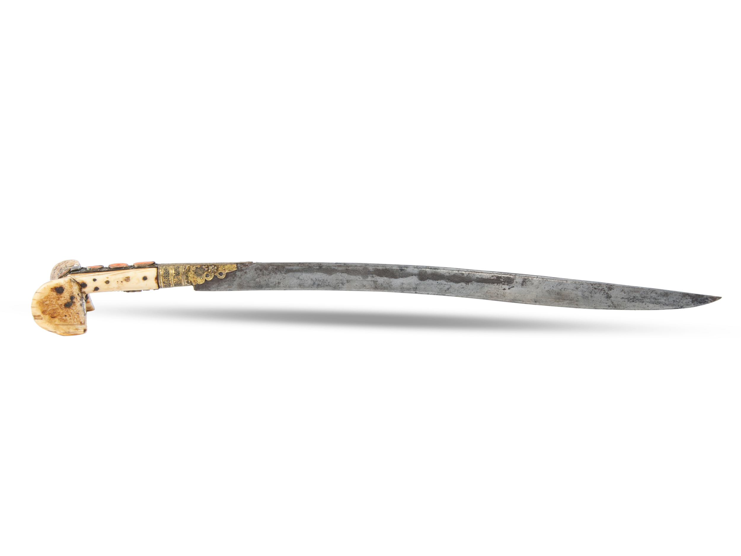 Ottoman sabre, Yatagan/Handjar, 19th century?