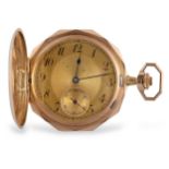 Taschenuhr, 14 kt Gold