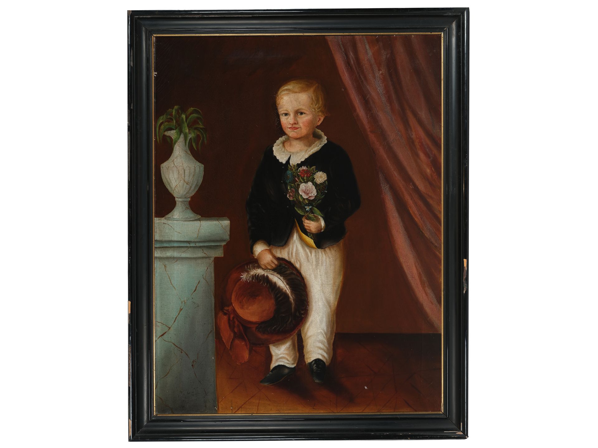 Boy's portrait, South German, 1st half of 19th century - Image 2 of 6