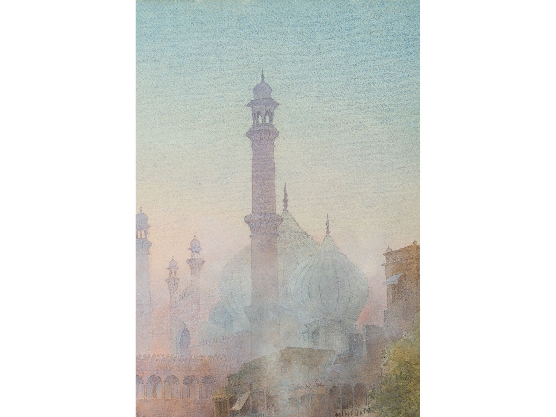 Sunrise in the Orient, Watercolour on paper - Image 4 of 6