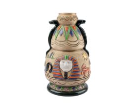 Amphoravase mit ägyptischen Motiven, Keramik