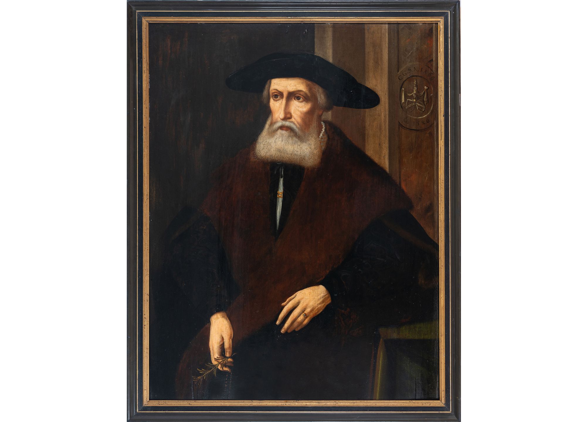 German Master Painter, 1st half of 16th century, Portrait of a Nobleman - Image 2 of 4