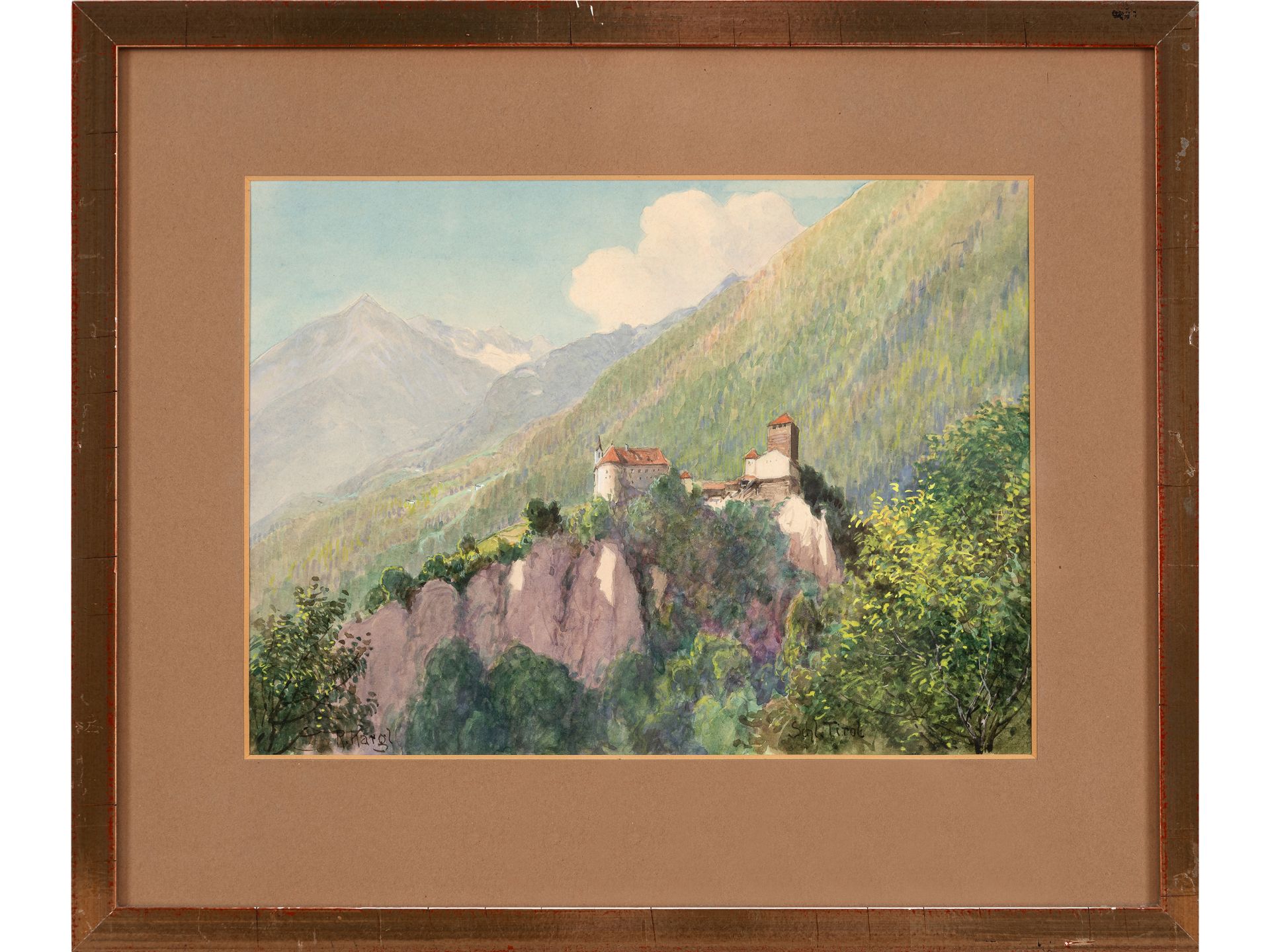 Rudolf Kargl, Vienna 1878 - 1942 Mödling, Motif from South Tyrol - Image 2 of 4
