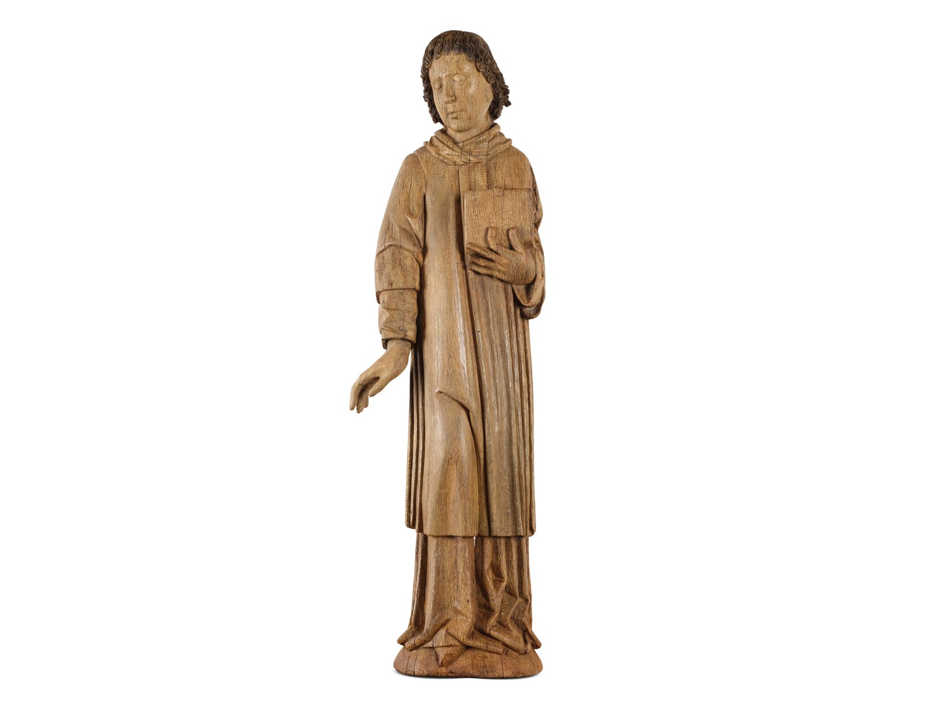 Bernt Notke, Lassan c. 1435 – 1509 Lübeck, workshop, Masterful sculpture of St. John - Image 3 of 8