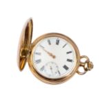 Taschenuhr Remontoir, Gehäuse 14kt Gelbgold