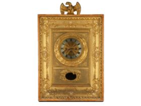 Rahmenuhr mit Adlerbekrönung, Biedermeier, Um 1803/35