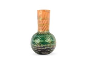 Vase, Böhmen um 1920, Farbloses Glas