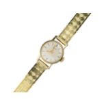 Damenuhr, Tissot, Wohl 14 kt Gelbgold, goldenes Armband