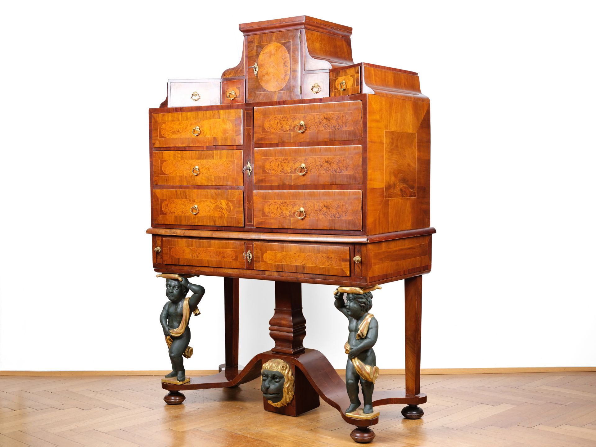 Top cabinet, South German, Mid-18th century - Image 2 of 5