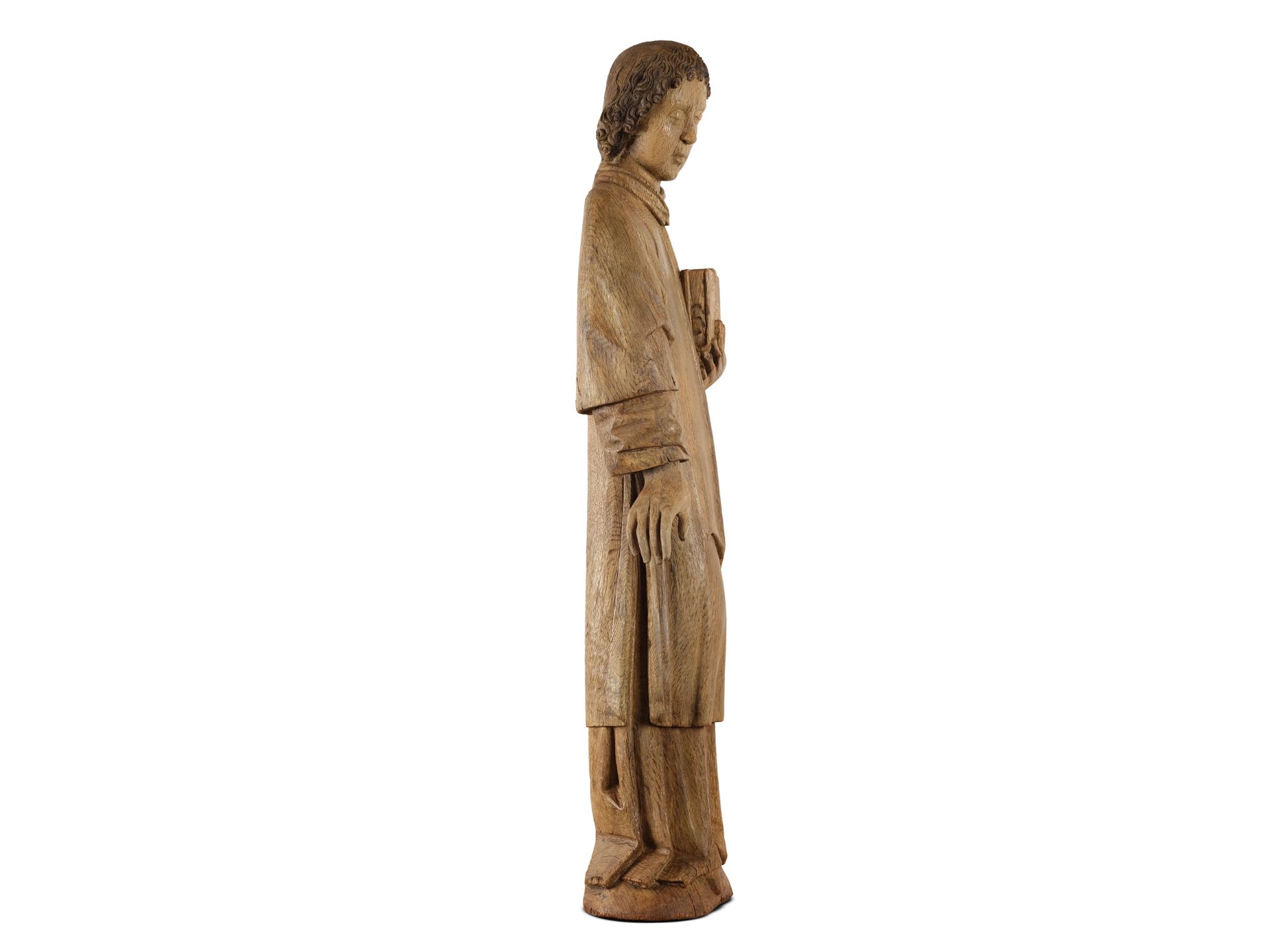 Bernt Notke, Lassan c. 1435 – 1509 Lübeck, workshop, Masterful sculpture of St. John - Image 4 of 8