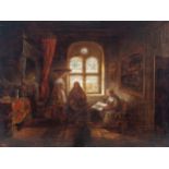 Rembrandt van Rijn, Leiden 1606 – 1669 Amsterdam, Schule, Christus im Hause von Martha und Maria