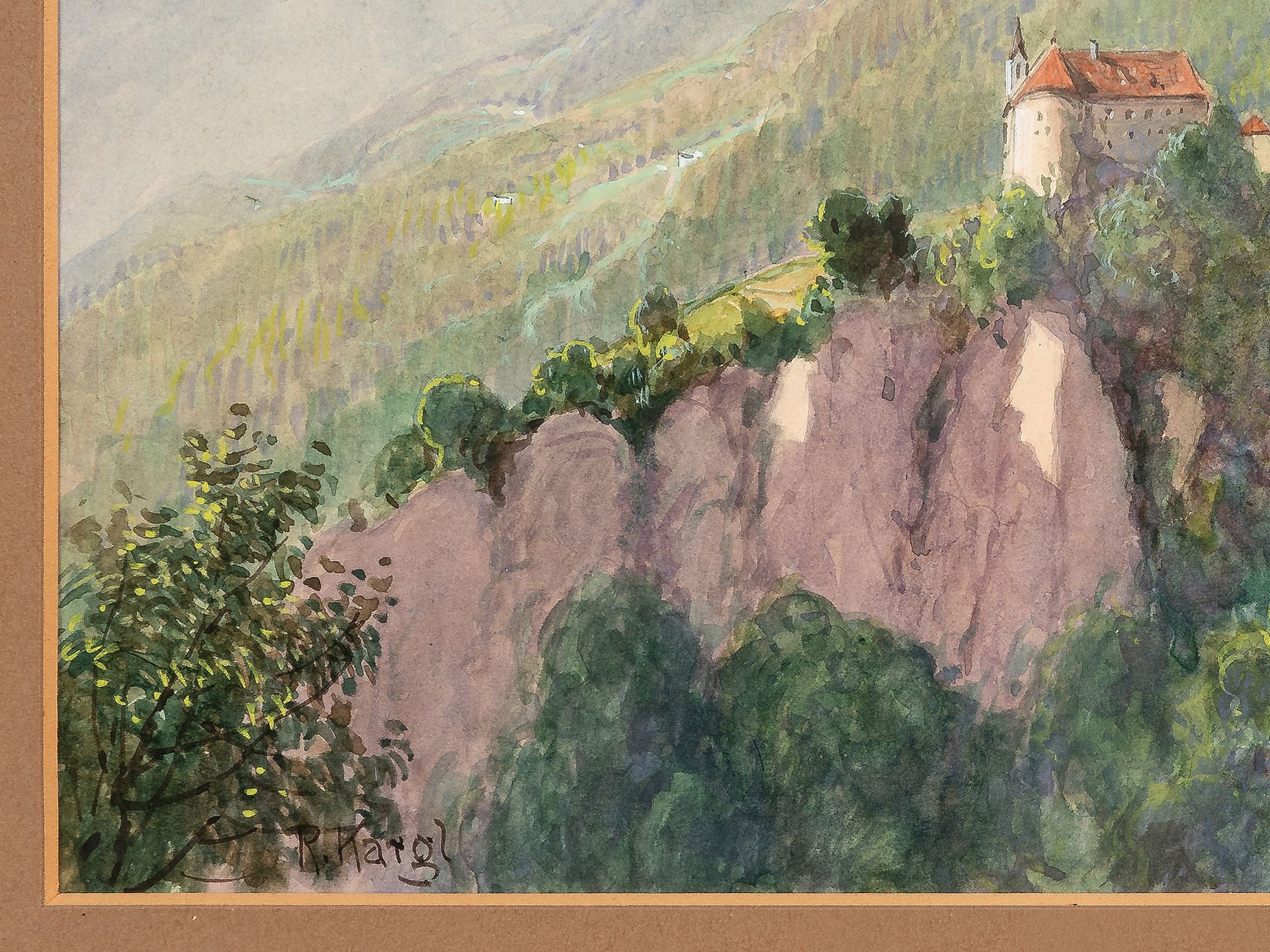 Rudolf Kargl, Vienna 1878 - 1942 Mödling, Motif from South Tyrol - Image 3 of 4