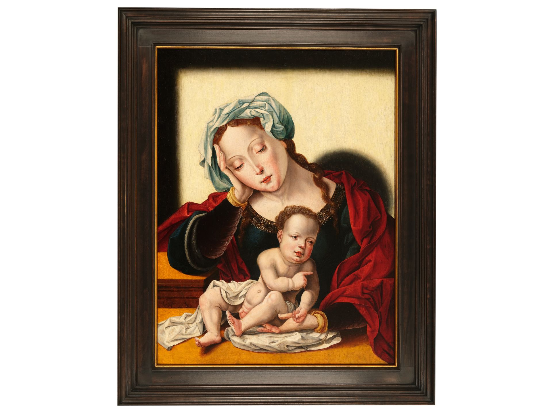 Jan Gossaert, gen. Mabuse, Antwerpen 1478 - 1532 Antwerpen, Umkreis, Madonna - Bild 2 aus 5
