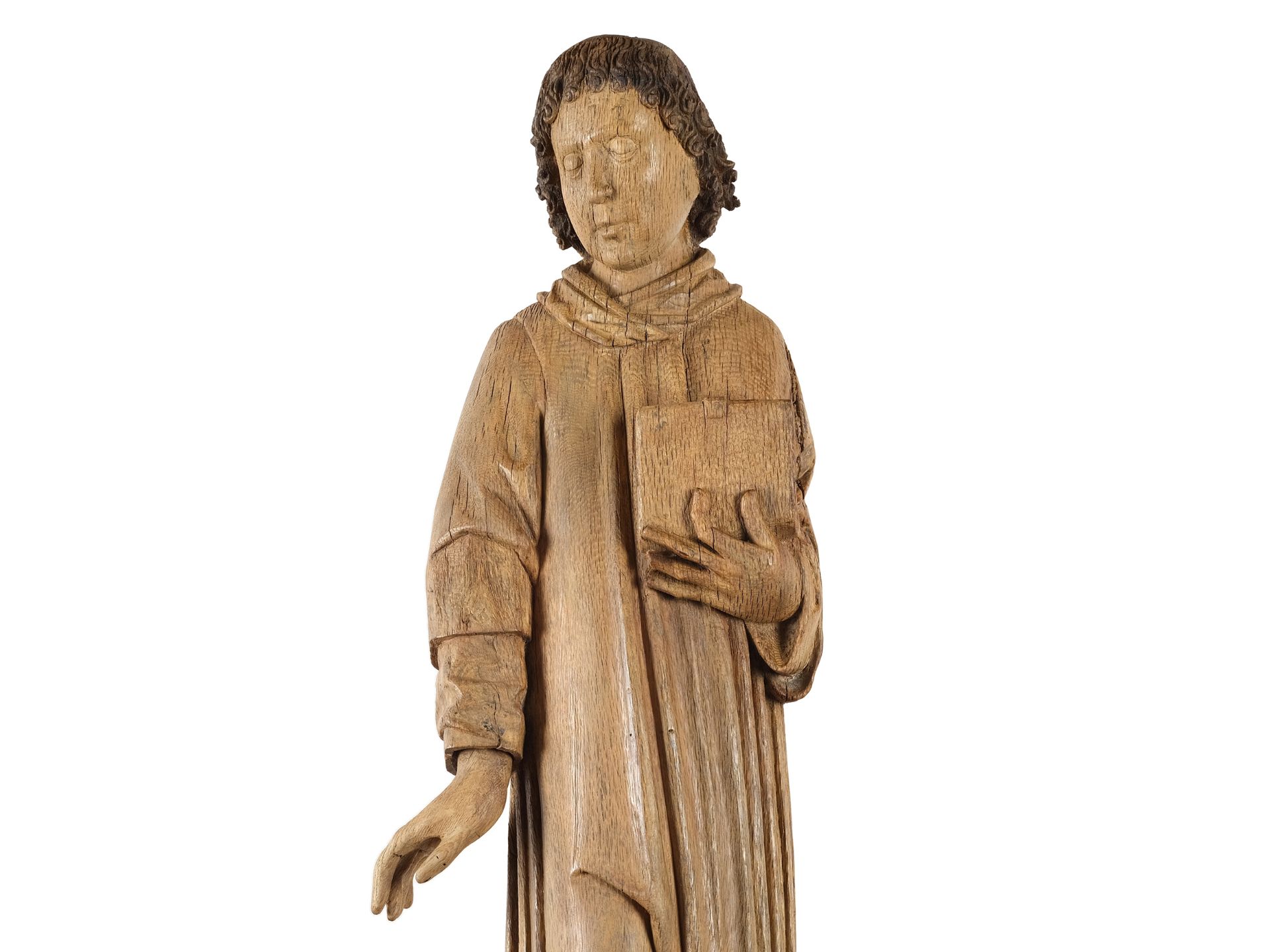 Bernt Notke, Lassan c. 1435 – 1509 Lübeck, workshop, Masterful sculpture of St. John - Image 2 of 8