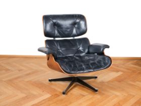 Lounge Chair, Nach einem Entwurf von Charles und Ray Eames