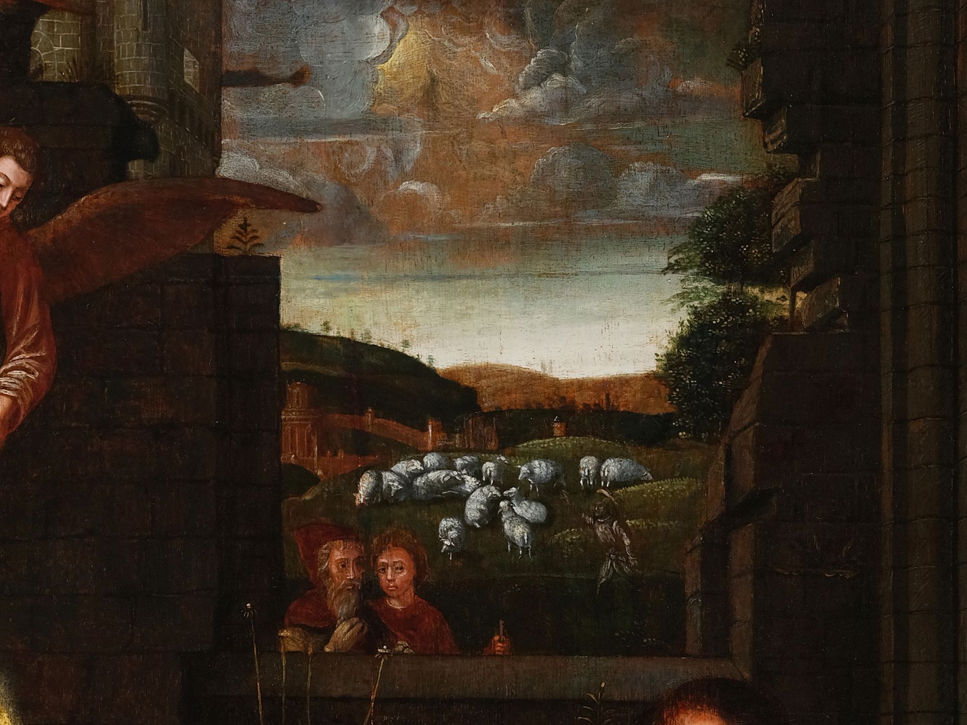 Ambrose Benson, Milan 1495 - 1550 Flanders/Belgium, Adoration of the Child - Image 3 of 7