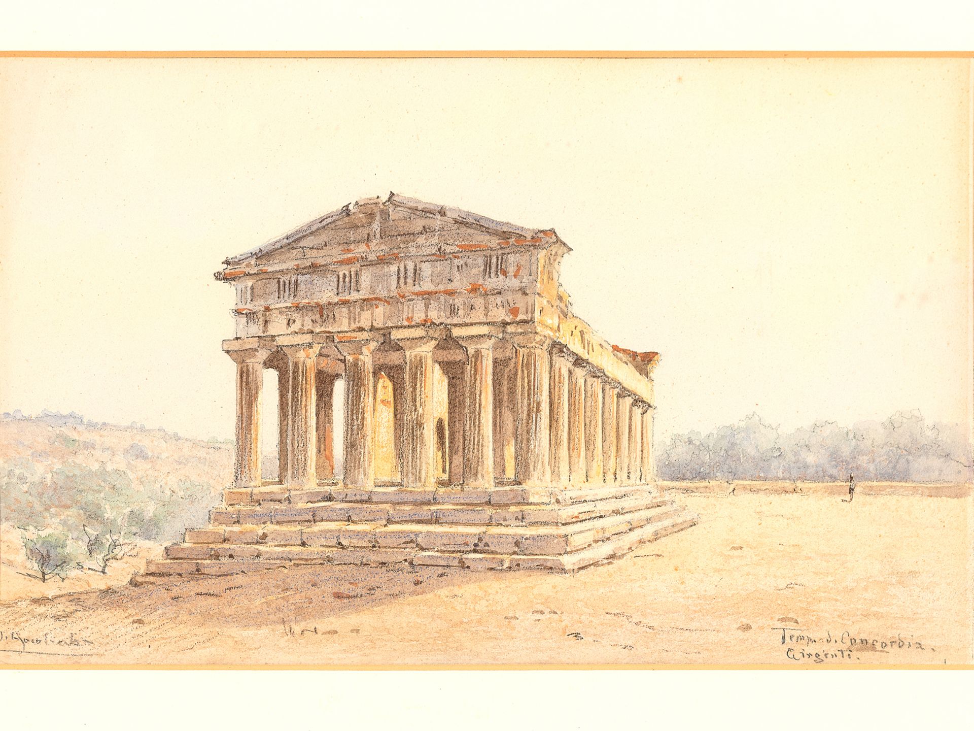 Unknown painter, Temple of Concordia