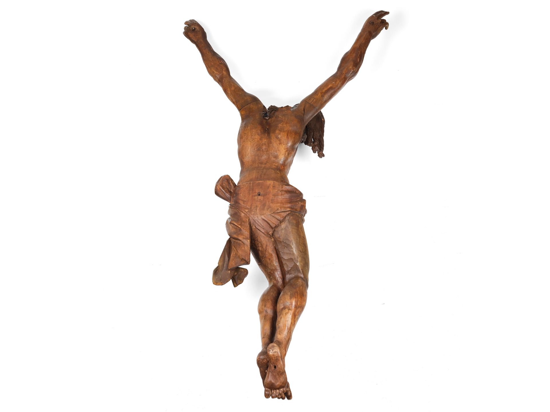 Christ with cross nimbus, In the style of the 17th/18th century, Carved lime wood - Image 3 of 3