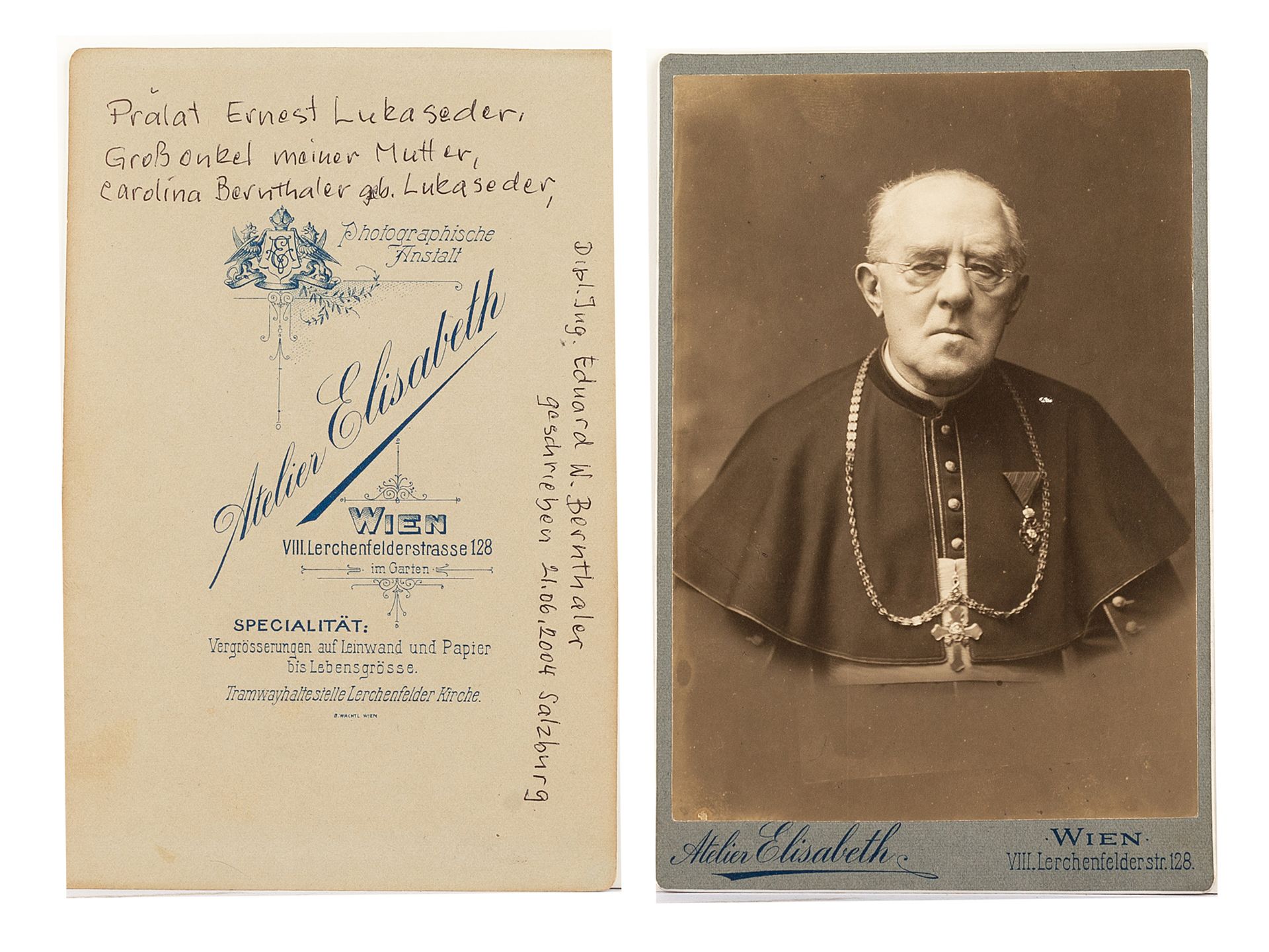 Certificate for the 50th birthday of Ernest Lukaseder, February 1911 - Image 6 of 6