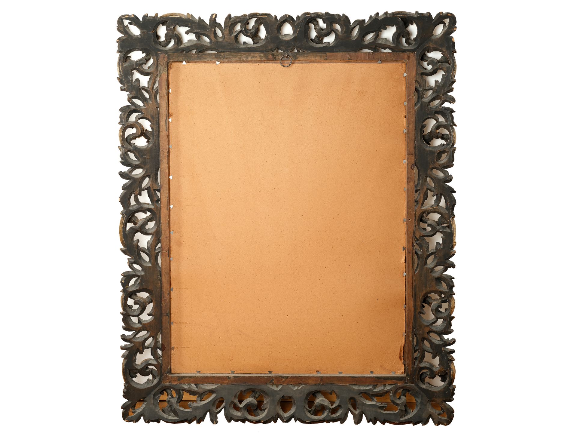 Florentine mirror, Around 1900, Carved wood, bronzed - Image 2 of 2