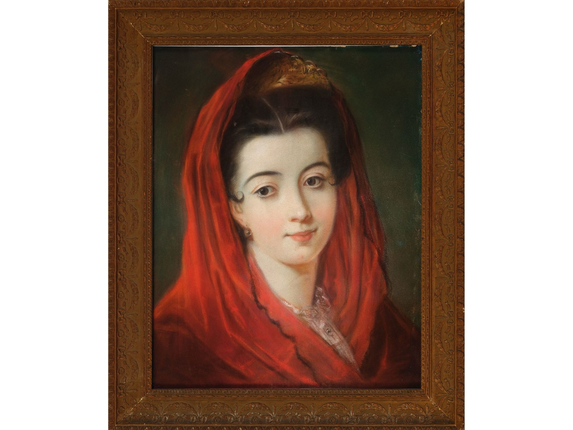 Unbekannter Maler, Mädchenportrait, Um 1900 - Bild 2 aus 3