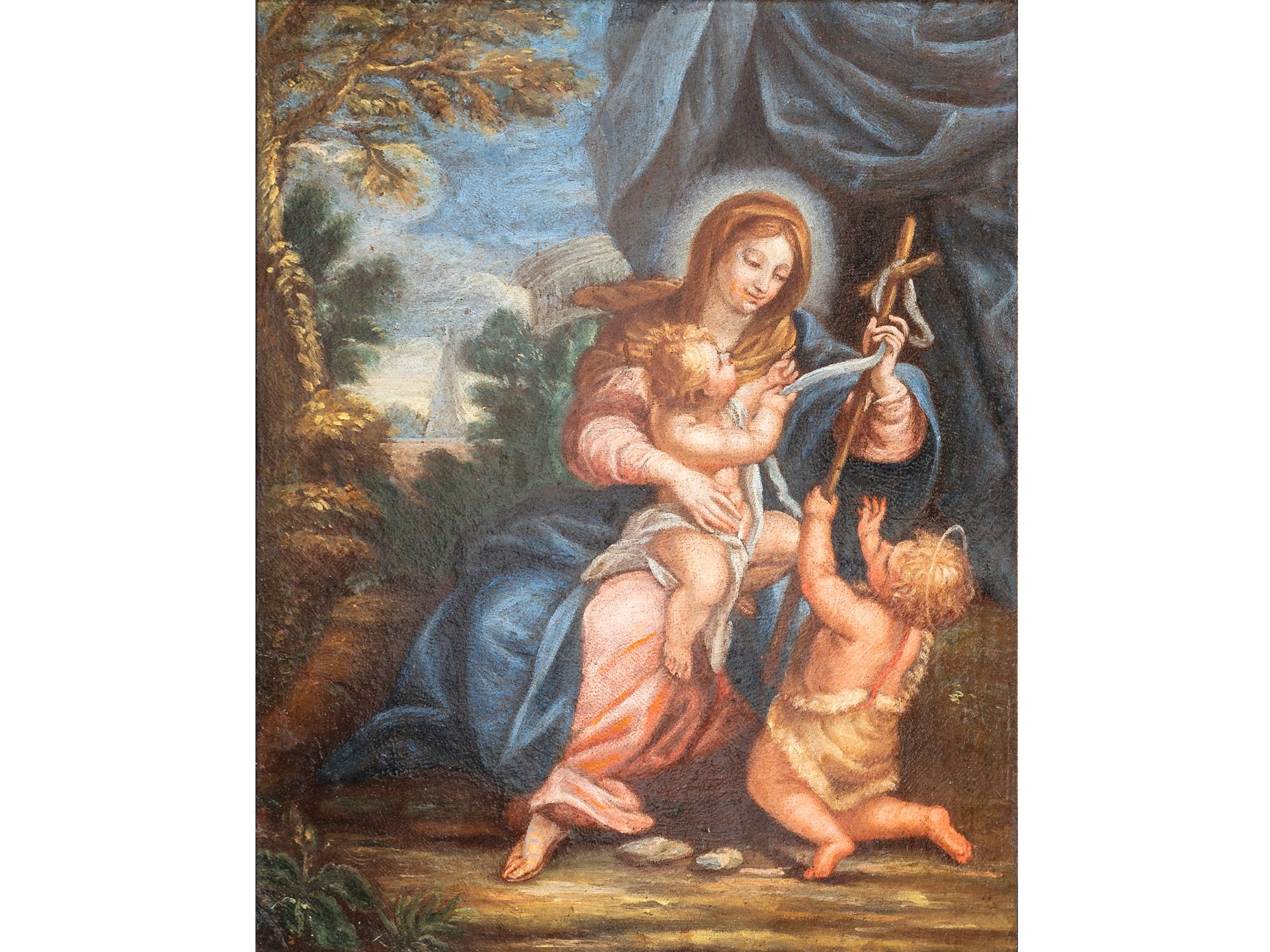 German School, 17th/18th century, Mary with Jesus and the Infant John