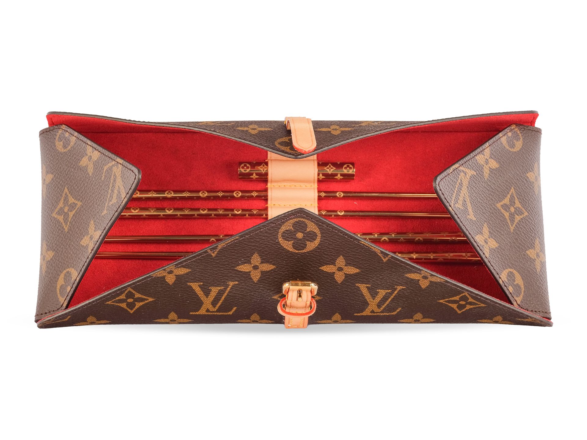 Louis Vuitton, Paris, Sushi Set, Leather case with chopsticks - Image 2 of 4