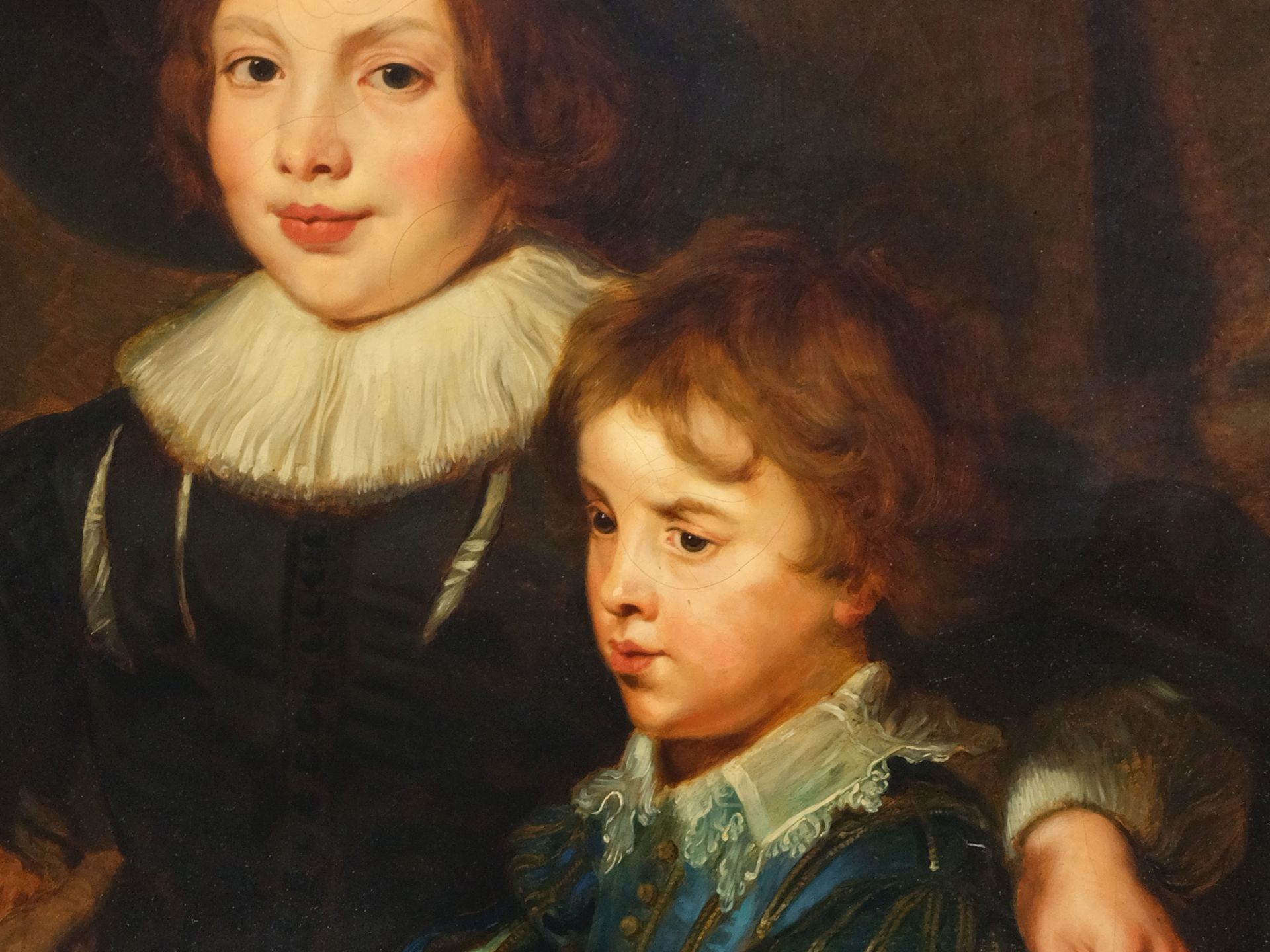 Peter Paul Rubens, Siegen 1577 - 1640 Antwerp, Successor, Portrait of Albert and Nicholas Rubens - Image 3 of 5