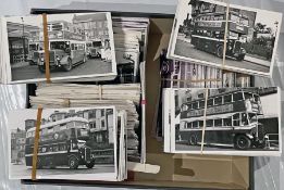From the David Harvey Photographic Archive: a box of 750+ b&w, postcard-size PHOTOGRAPHS of pre-