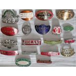 Good quantity (19) of bus UNIFORM CAP BADGES from a wide variety of operators including W Alexander,