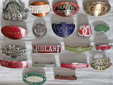 Good quantity (19) of bus UNIFORM CAP BADGES from a wide variety of operators including W Alexander,