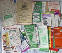 Very large quantity (c150) of 1930s-70s Southdown Motor Services TIMETABLE LEAFLETS for express