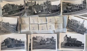 Set of 100 35mm 1950s RAILWAY NEGATIVES plus a good number of matching prints taken by the late