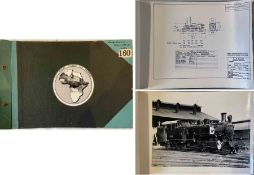 1950s East African Railways and Harbours ENGINE STOCK LIST & DIAGRAMS. A binder containing 80