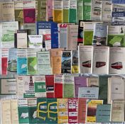 Large quantity (60+) of 1950s-70s bus TIMETABLE BOOKLETS from operators E-S and including