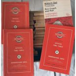 Good quantity (30) of 1950s-70s Midland Red TIMETABLE BOOKLETS. Generally in very good condition. [