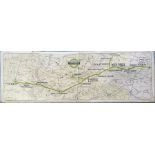 1937 London Underground Metropolitan Line CAR DIAGRAM (map) for compartment stock showing the